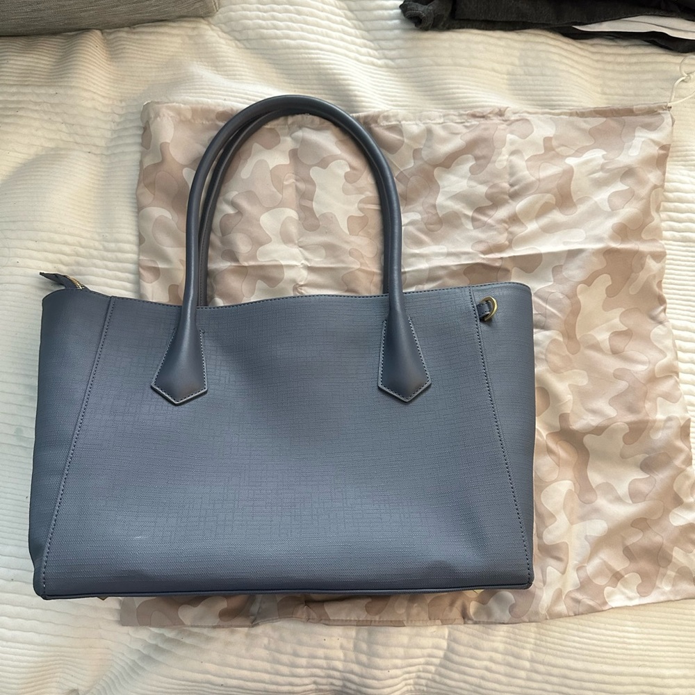 Dagne Dover Signature Tote - Ash Blue - Includes Dust Bag